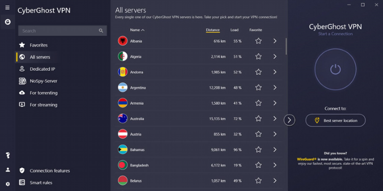 Бесплатный vpn с выбором страны