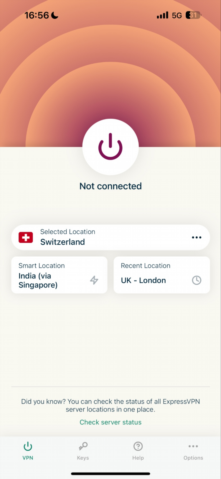 Express vpn ключи