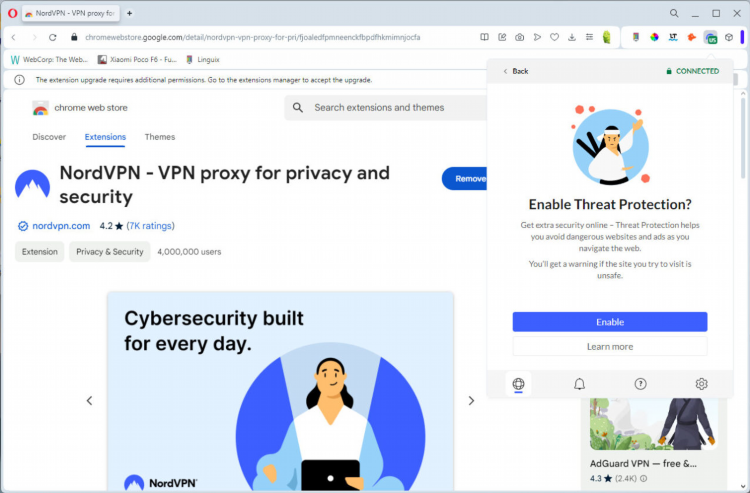 Nord vpn chrome расширение