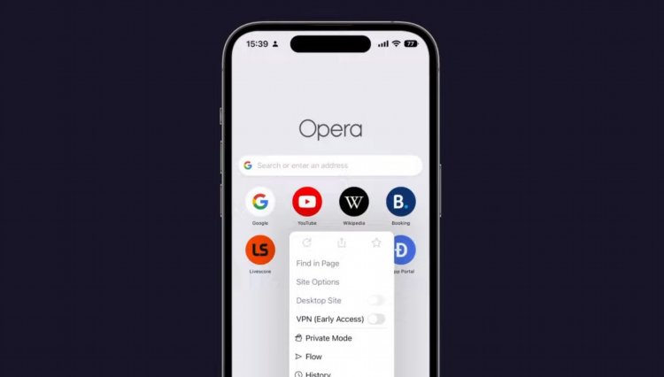 Опера gx vpn как включить