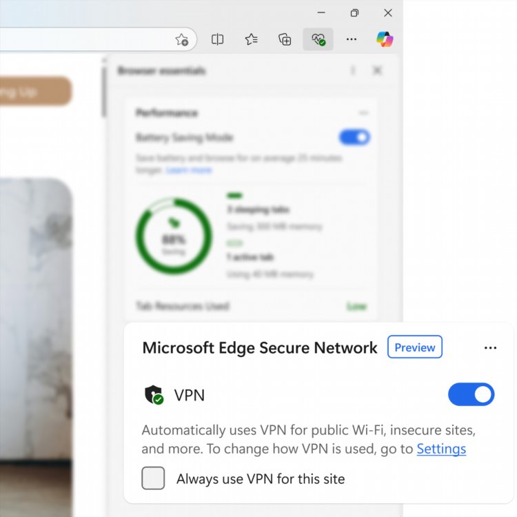 Vpn для edge для windows 11